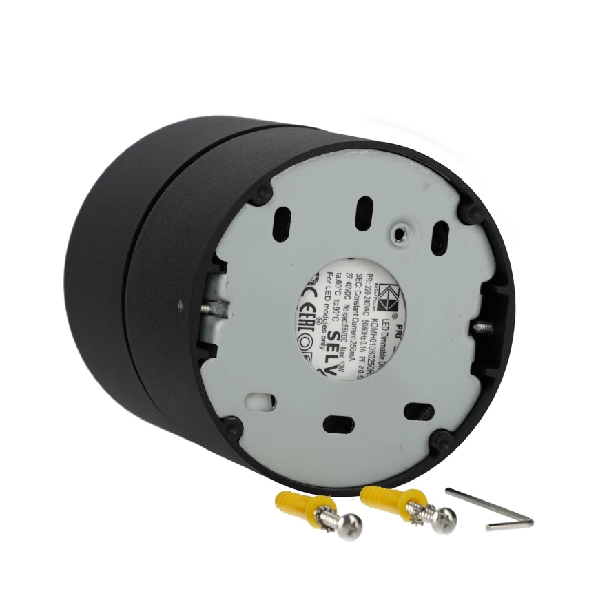 Faretto LED dimmerabile LAHTI LED/13,5W/230V 3000K CRI 90 nero