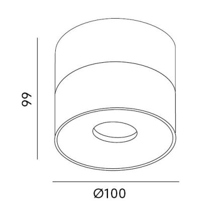 Faretto LED dimmerabile LAHTI LED/13,5W/230V 3000K CRI 90 nero