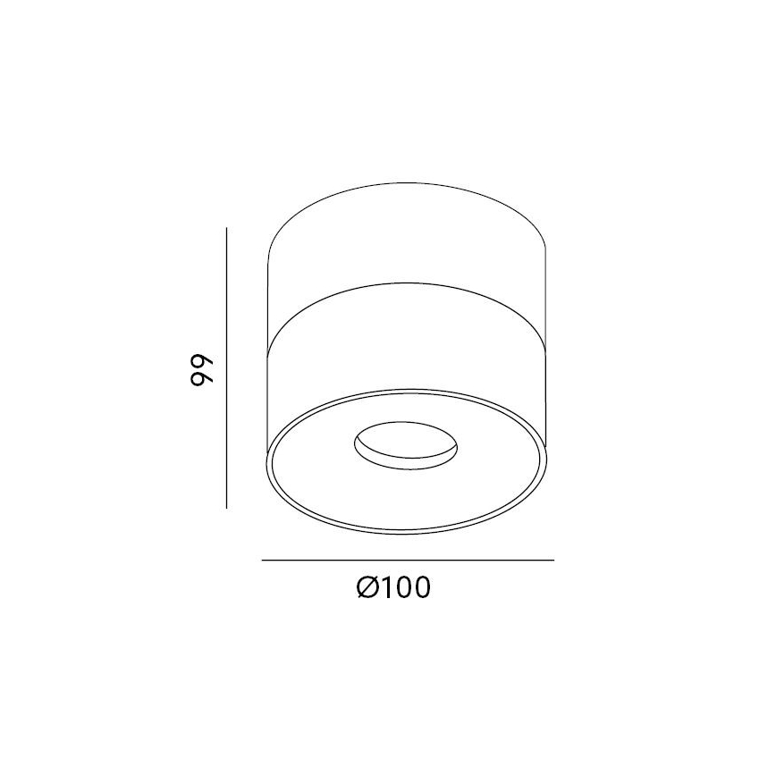 Faretto LED dimmerabile LAHTI LED/13,5W/230V 3000K CRI 90 nero