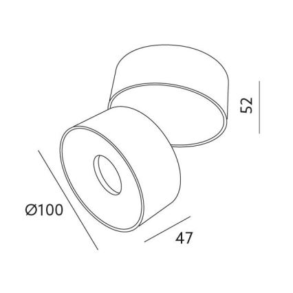 Faretto LED dimmerabile LAHTI LED/13,5W/230V 3000K CRI 90 nero