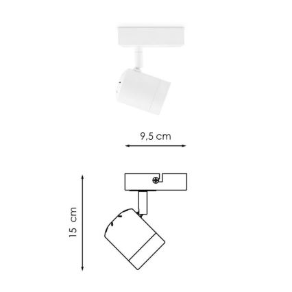 Faretto LED dimmerabile MANU 1xGU10/5,8W/230V bianco