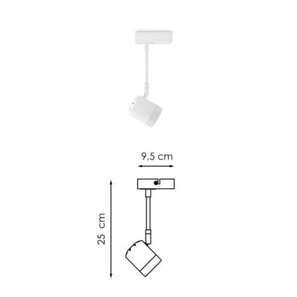 Faretto LED dimmerabile MANU 1xGU10/5,8W/230V bianco