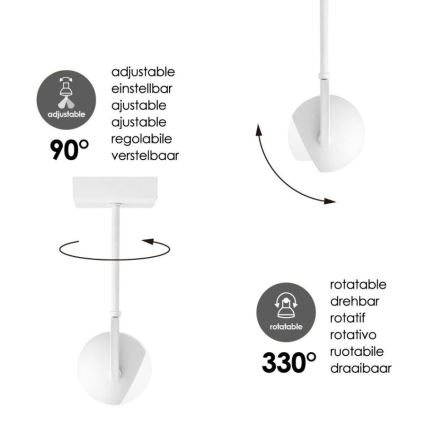 Faretto LED Dimmerabile NOP 1xGU10/5,8W/230V bianco