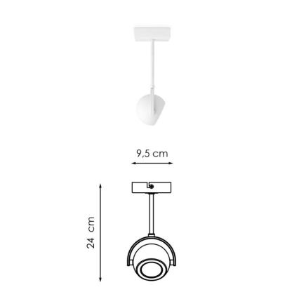 Faretto LED Dimmerabile NOP 1xGU10/5,8W/230V bianco