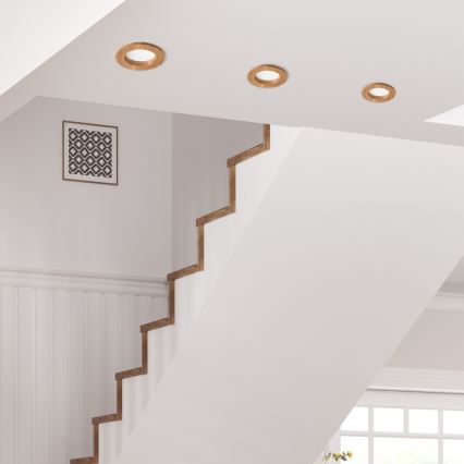 Lampada da incasso LED WOODY SPOT LED/5,5W/230V 4000K rovere ? 10 cm