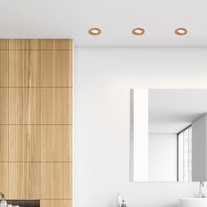 Lampada da incasso LED WOODY SPOT LED/5,5W/230V 4000K rovere ? 10 cm