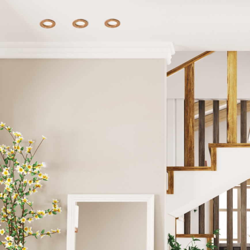 Lampada da incasso LED WOODY SPOT LED/5,5W/230V 4000K rovere ? 10 cm