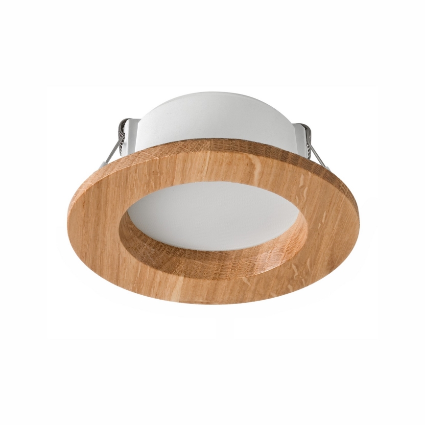 Lampada da incasso LED WOODY SPOT LED/5,5W/230V 4000K rovere ? 10 cm