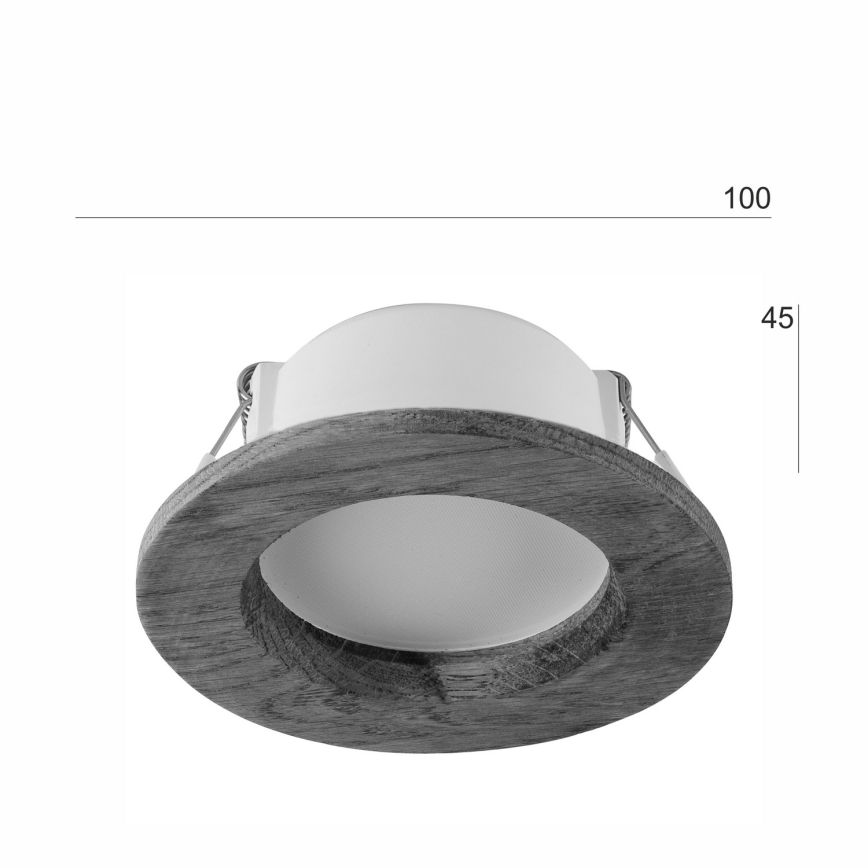 Lampada da incasso LED WOODY SPOT LED/5,5W/230V 4000K rovere ? 10 cm