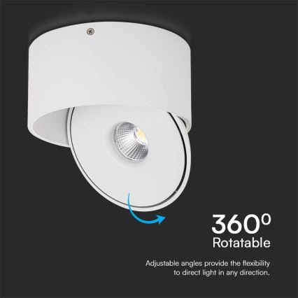 LED Flessibile Luce Spot LED/20W/230V 3000/4000/6400K CRI 90 bianco