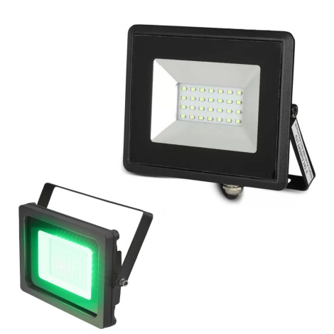 Faretto LED LED/20W/230V IP65 verde