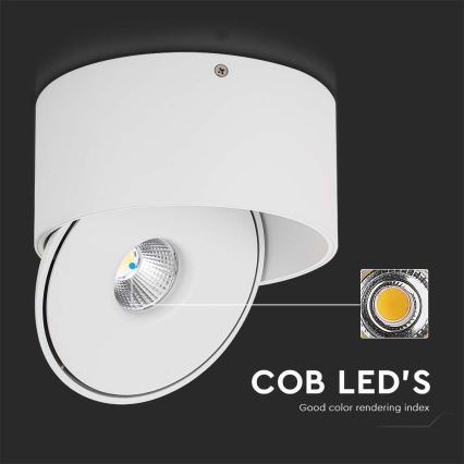 LED Flessibile Luce Spot LED/28W/230V 3000/4000/6400K CRI 90 bianco