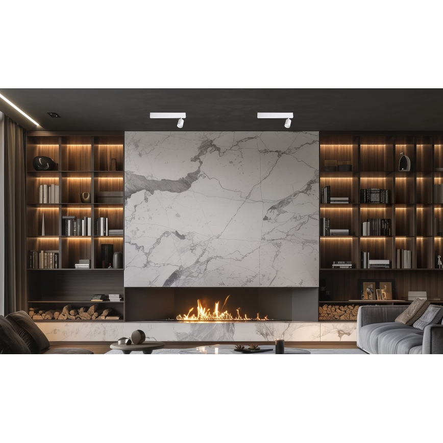 Faretto LED MAGNET LED/5W/230V + 1xGU10/60W 3000/4000K bianco