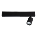 Faretto LED MAGNET LED/5W/230V + 1xGU10/60W 3000/4000K nero