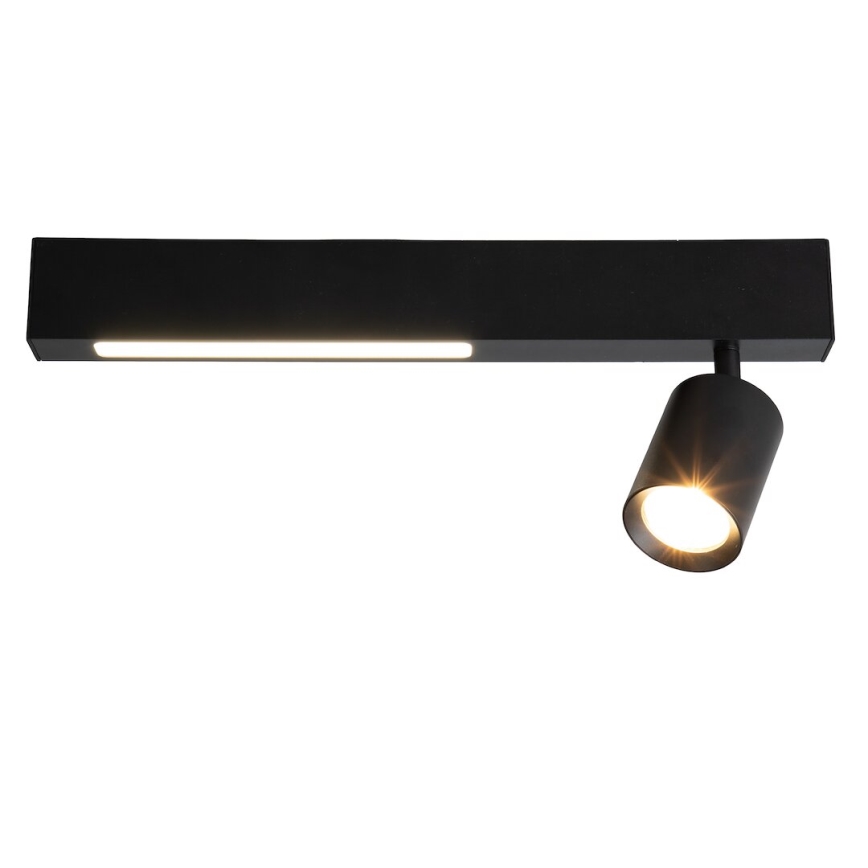 Faretto LED MAGNET LED/5W/230V + 1xGU10/60W 3000/4000K nero