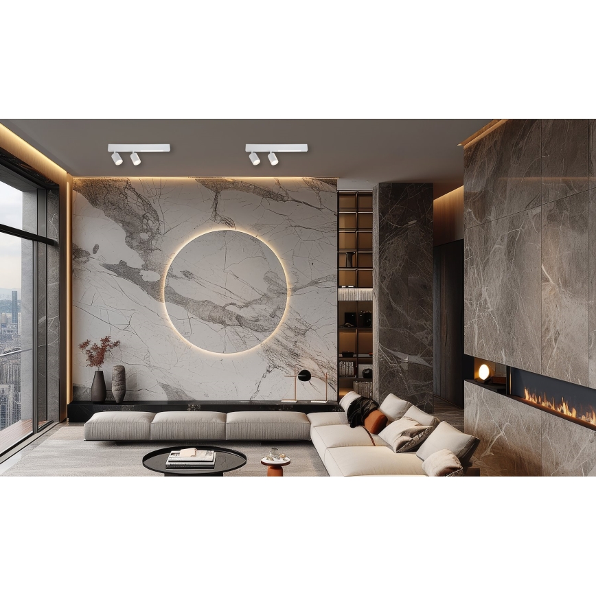 Faretto LED MAGNET LED/5W/230V + 2xGU10/60W 3000/4000K bianco