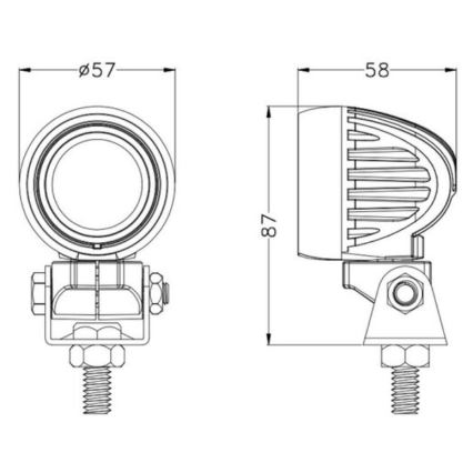 Faretto LED per auto  OSRAM LED/10W/10-30V IP68 5700K