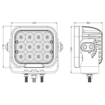 Faretto LED per auto  OSRAM LED/120W/10-30V IP68 5700K