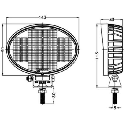 Faretto LED per auto OSRAM LED/32W/10-30V IP68 5700K