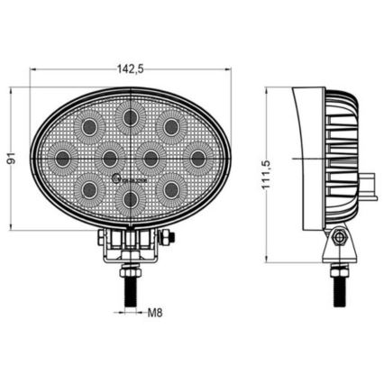 Faretto LED per auto  OSRAM LED/40W/10-30V IP68 5700K