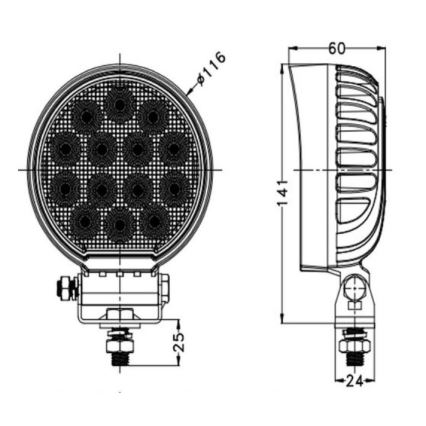 Faretto LED per auto OSRAM LED/56W/10-30V IP68 5700K