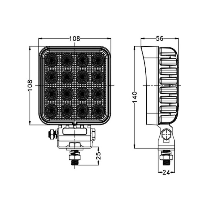 Faretto LED per auto  OSRAM LED/64W/10-30V IP68 5700K