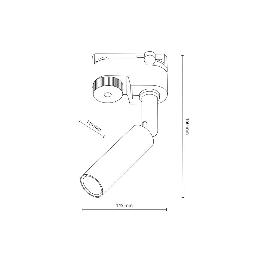 Faretto LED per sistema ferroviario monofase LAGOS 1xG9/3W/230V bianco