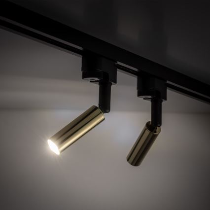 Faretto LED per sistema ferroviario monofase LAGOS 1xG9/3W/230V oro/nero
