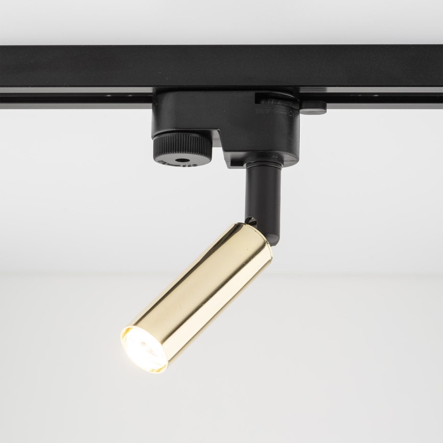 Faretto LED per sistema ferroviario monofase LAGOS 1xG9/3W/230V oro/nero