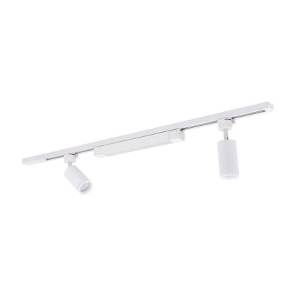 Faretto LED per sistema a binario TRACER 2xGU10/10W/230V + LED/20W 1 m bianco