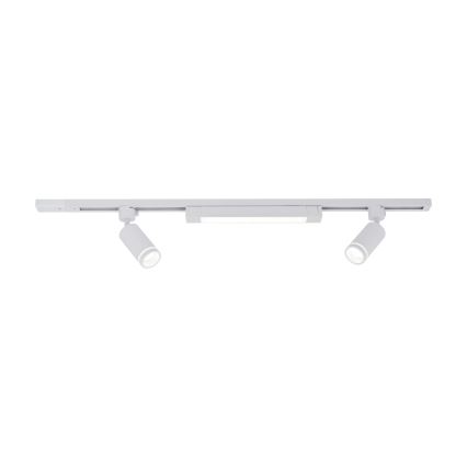 Faretto LED per sistema a binario TRACER 2xGU10/10W/230V + LED/20W 1 m bianco