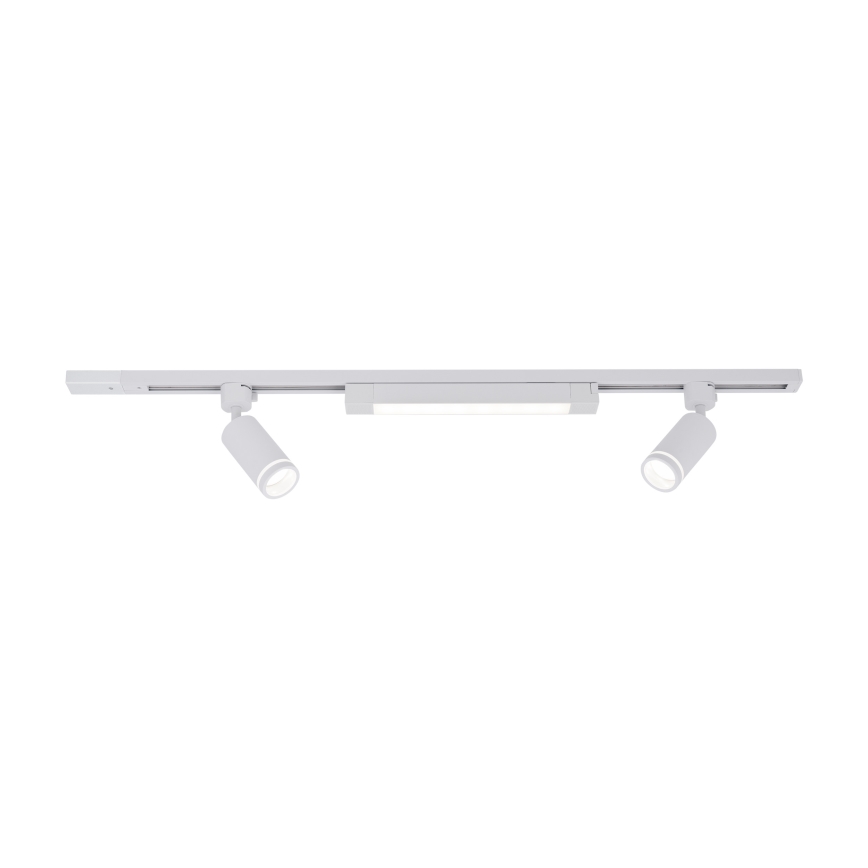 Faretto LED per sistema a binario TRACER 2xGU10/10W/230V + LED/20W 1 m bianco