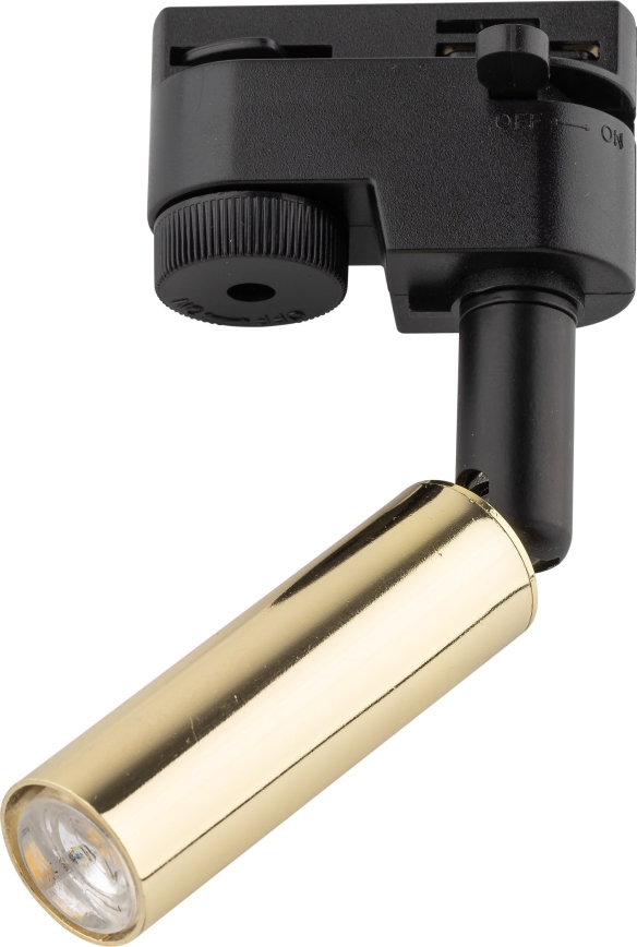 Faretto LED per sistema ferroviario monofase LAGOS 1xG9/3W/230V oro/nero