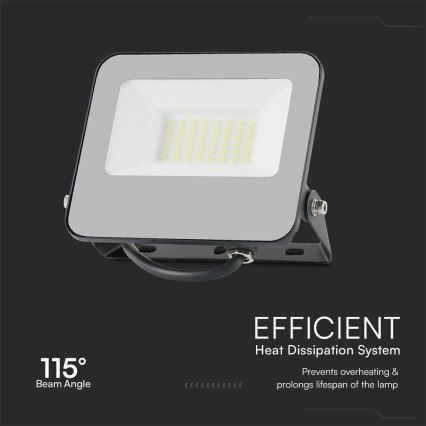 Faretto dimmerabile LED RGBW LED/30W/230V IP65 grigio + telecomando