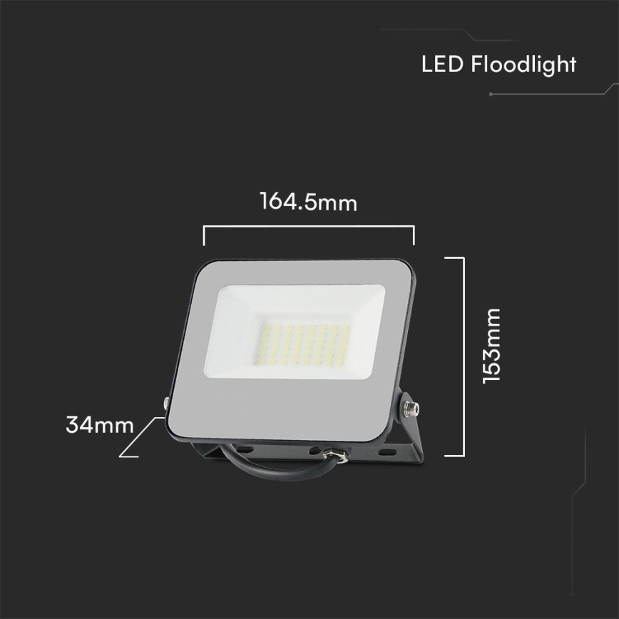 Faretto dimmerabile LED RGBW LED/30W/230V IP65 grigio + telecomando
