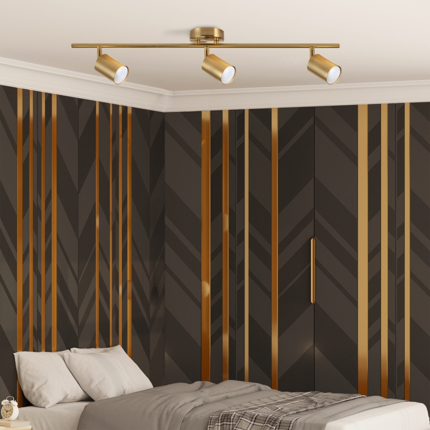 Faretto LED RGBW dimmerabile GOLDI 3xGU10/6W/230V 3000K Wi-Fi oro