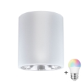 Faretto LED RGBW dimmerabile JUPITER 1xE27/6,5W/230V 2700-6500K Wi-Fi diam. 13 cm bianco