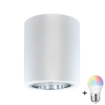 Faretto LED RGBW dimmerabile JUPITER 1xE27/6,5W/230V 2700-6500K Wi-Fi diam. 9,8 cm bianco