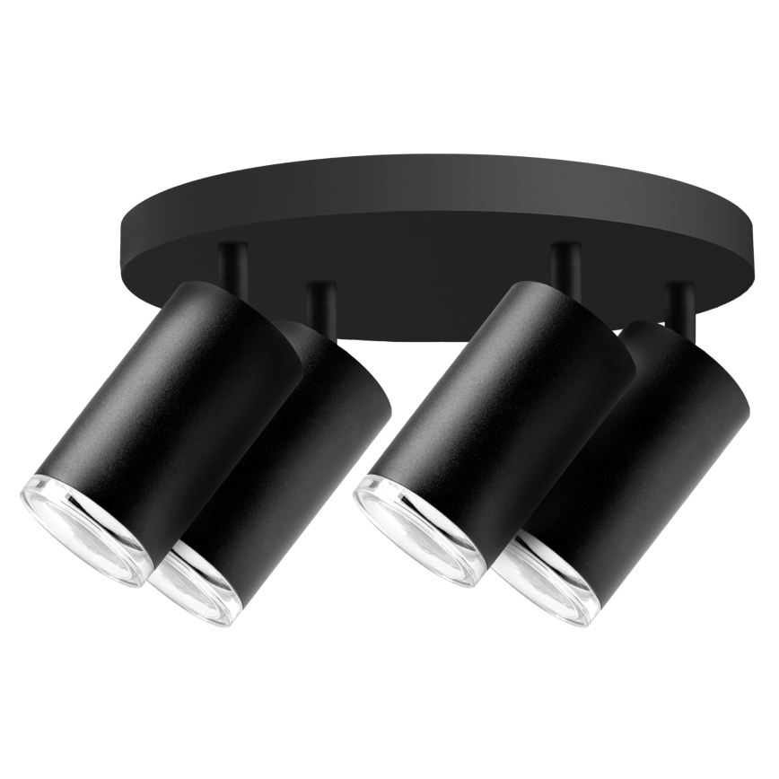 Faretto da bagno dimmerabile LED RGBW TURYN 4xGU10/6W/230V 3000K IP44 nero + telecomando