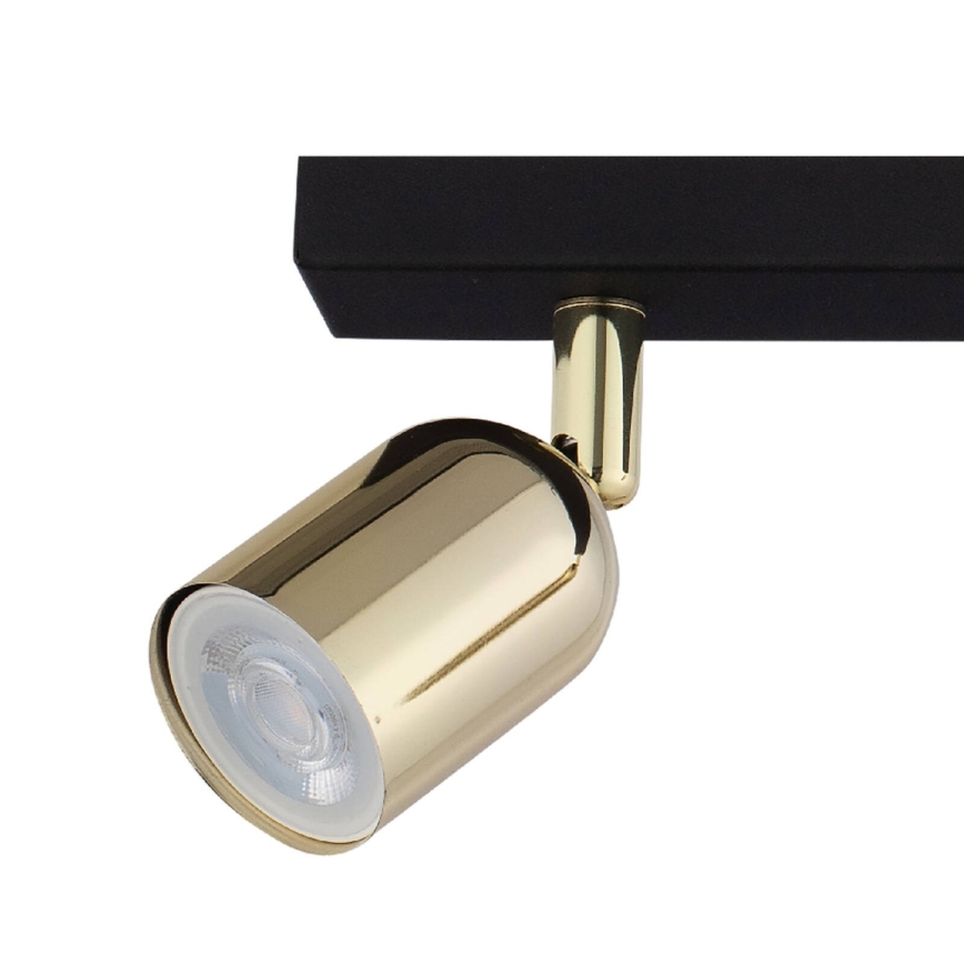 Faretto LED RGBW dimmerabile TOP 2xGU10/6,5W/230V 2700-6500K nero/oro