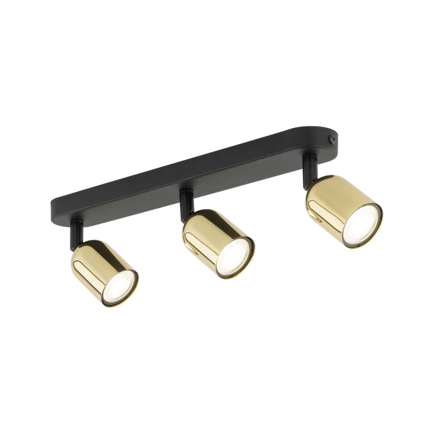 Faretto LED RGBW dimmerabile TOP 3xGU10/6,5W/230V 2700-6500K nero/oro