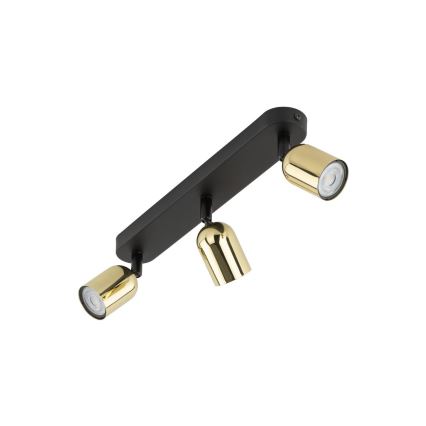 Faretto LED RGBW dimmerabile TOP 3xGU10/6,5W/230V 2700-6500K nero/oro