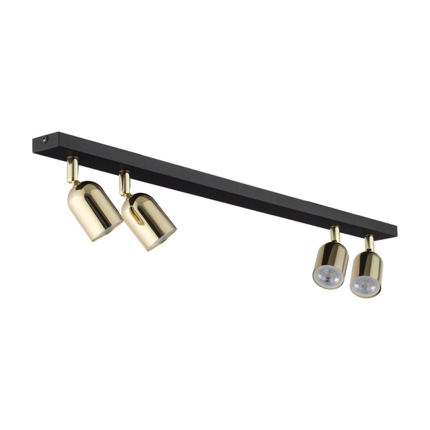 Faretto LED RGBW dimmerabile TOP 4xGU10/6,5W/230V 2700-6500K nero/oro
