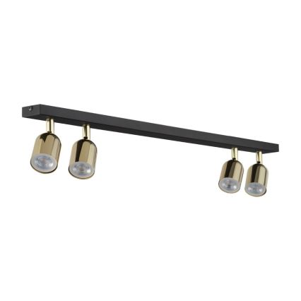 Faretto LED RGBW dimmerabile TOP 4xGU10/6,5W/230V 2700-6500K nero/oro