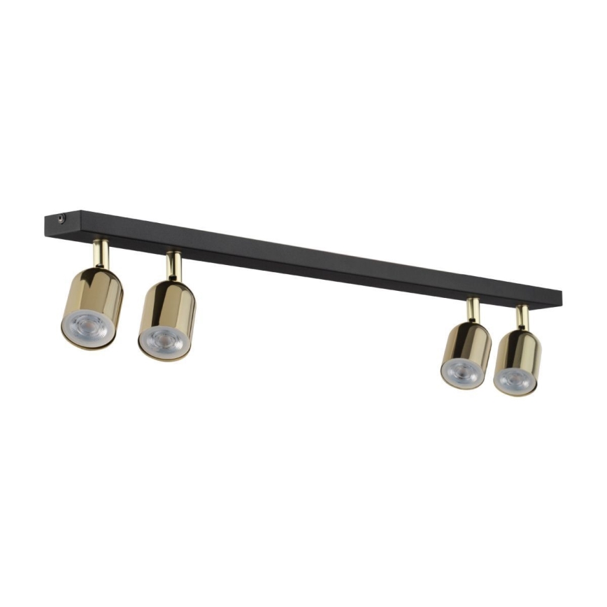 Faretto LED RGBW dimmerabile TOP 4xGU10/6,5W/230V 2700-6500K nero/oro
