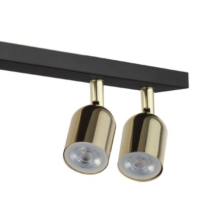 Faretto LED RGBW dimmerabile TOP 4xGU10/6,5W/230V 2700-6500K nero/oro