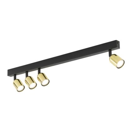 Faretto LED RGBW dimmerabile TOP 4xGU10/6,5W/230V 2700-6500K nero/oro
