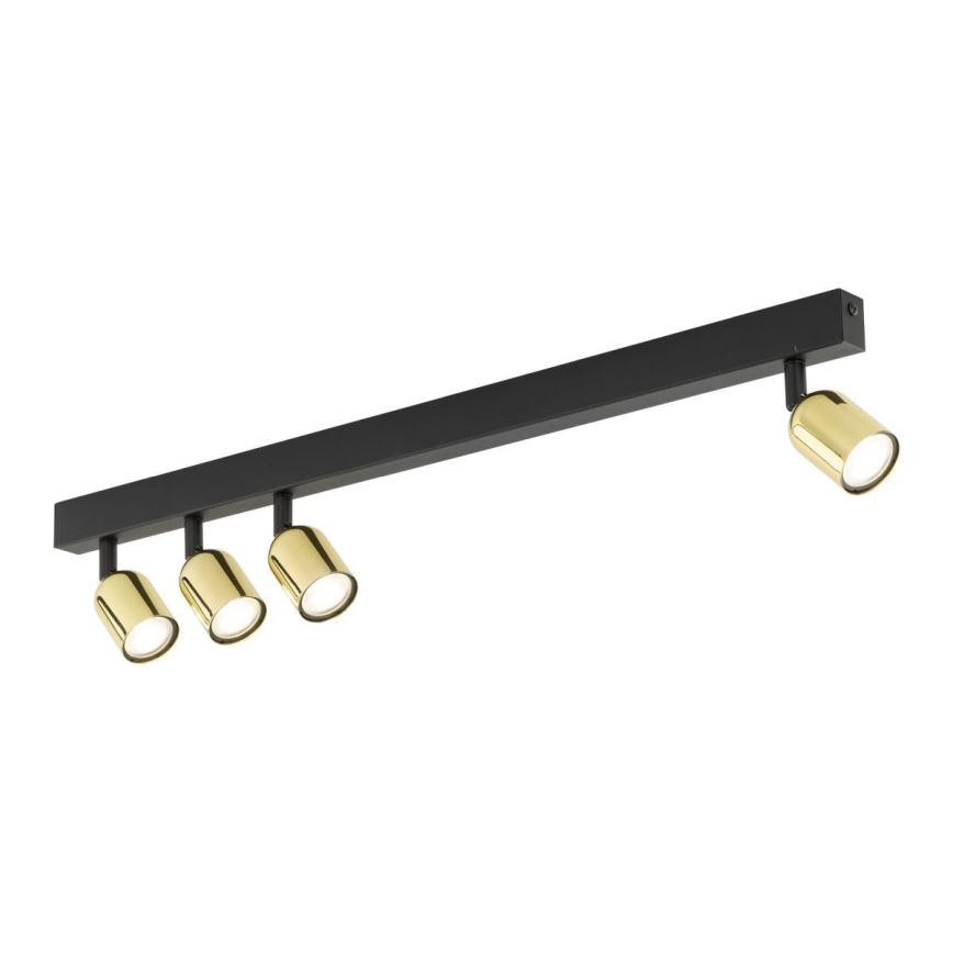 Faretto LED RGBW dimmerabile TOP 4xGU10/6,5W/230V 2700-6500K nero/oro