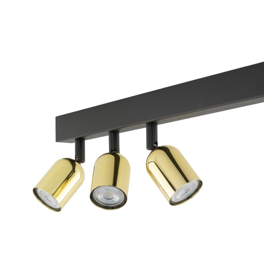 Faretto LED RGBW dimmerabile TOP 4xGU10/6,5W/230V 2700-6500K nero/oro