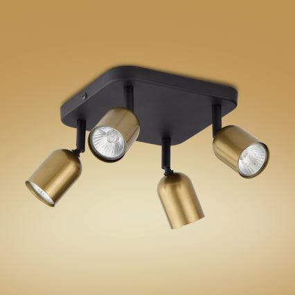 Faretto LED RGBW dimmerabile TOP 4xGU10/6,5W/230V 2700-6500K oro/nero